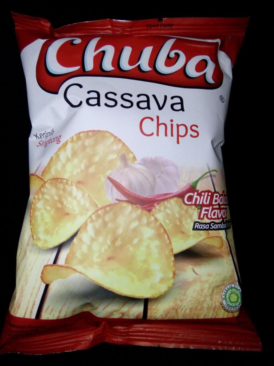 Mr Hottest Chuba Cassava Chips Balado Merah 60 gr